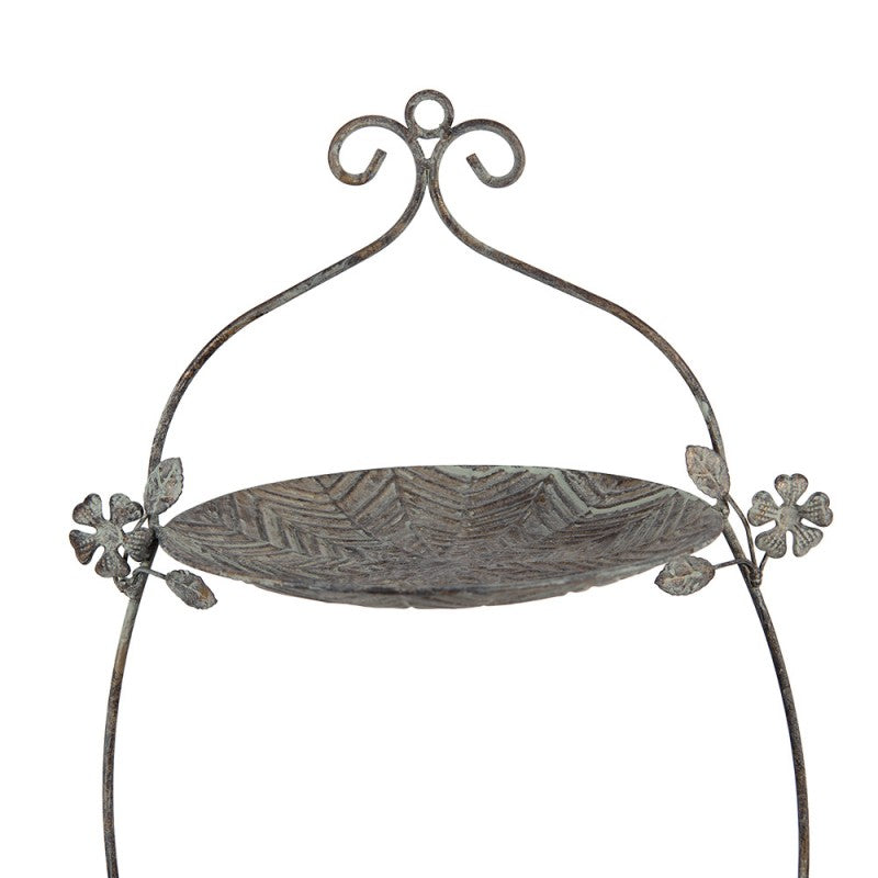 Etagère 2 laags 34x32x50 cm Groen Bruin Metaal