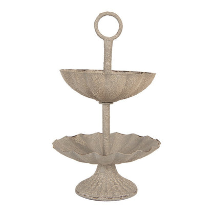 Etagère Ø 15x24 cm Grijs Metaal