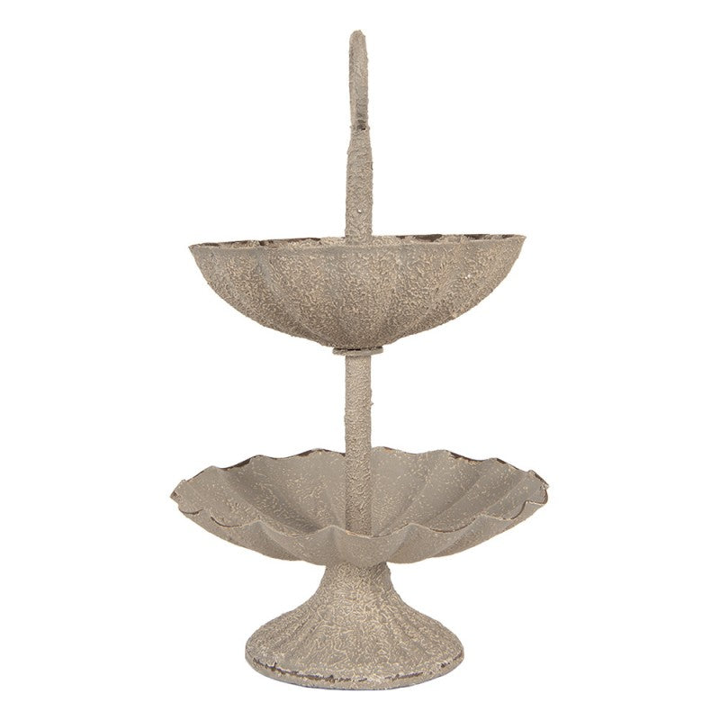 Etagère Ø 15x24 cm Grijs Metaal