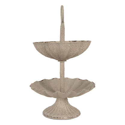 Etagère Ø 15x24 cm Grijs Metaal