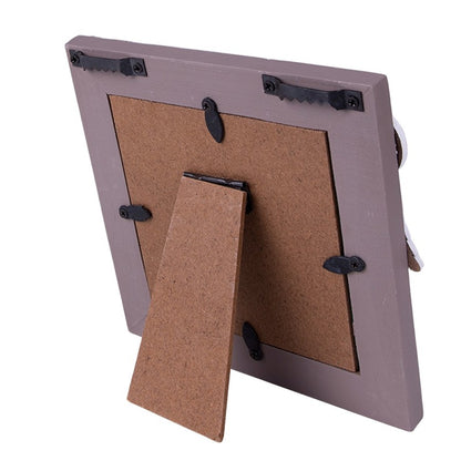 Fotolijst 10x10 cm Grijs Wit Hout Dromenvanger Fotokader