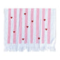 Gastendoekje 40x66 cm Wit Katoen Streepjes