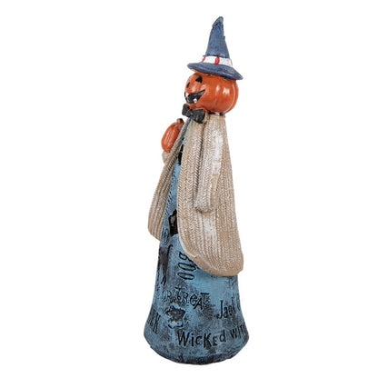 Halloween decoratie 10x8x23 cm Blauw Kunststof