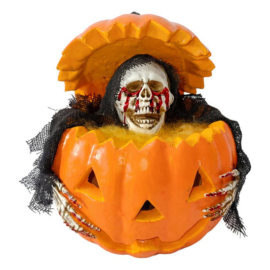 Halloween decoratie Pompoen Wit Kunststof