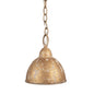 Hanglamp Ø 20x22 cm Goudkleurig Metaal