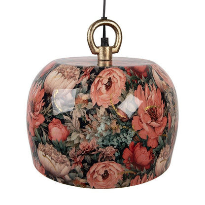 Hanglamp Ø 26x25 cm Groen Roze Metaal