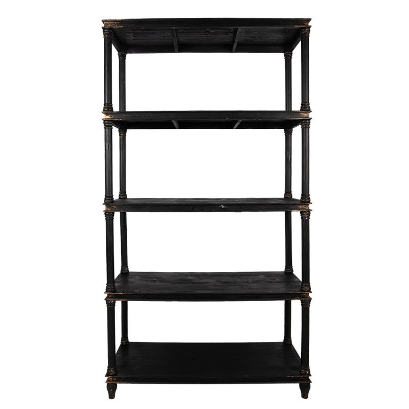 Kast 110x40x210 cm Zwart Hout