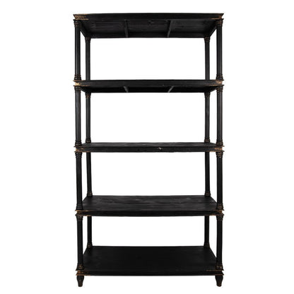 Kast 110x40x210 cm Zwart Hout