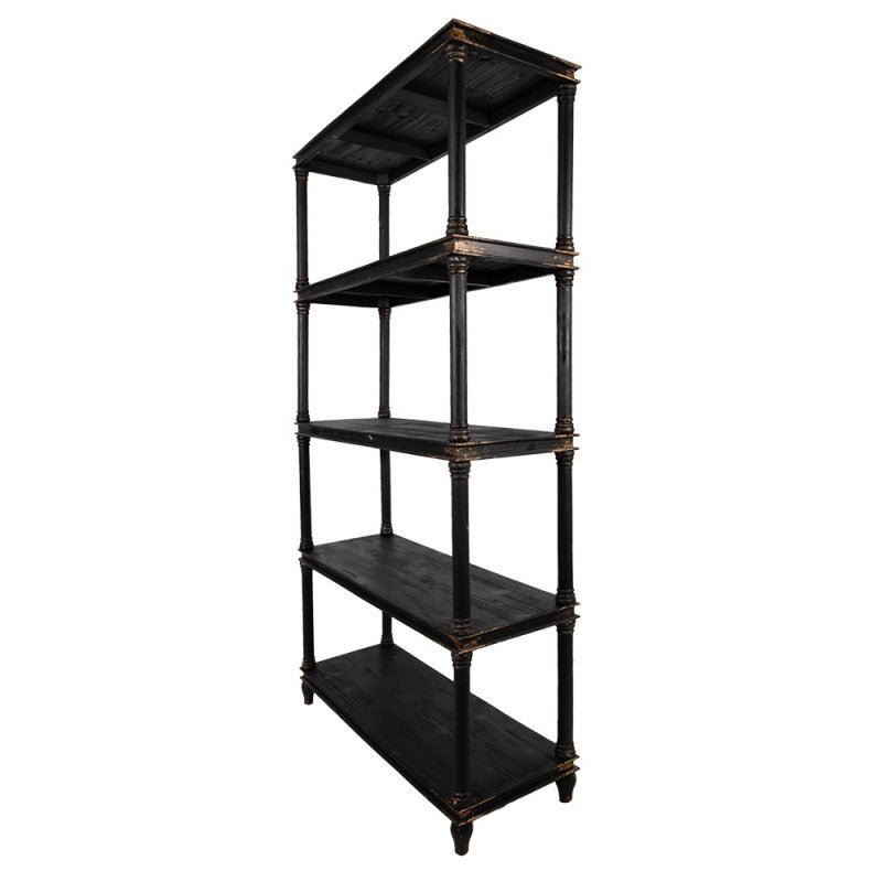 Kast 110x40x210 cm Zwart Hout