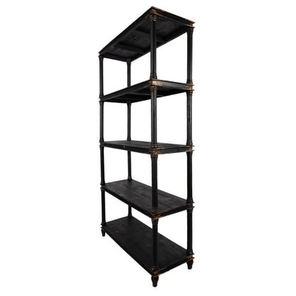 Kast 110x40x210 cm Zwart Hout