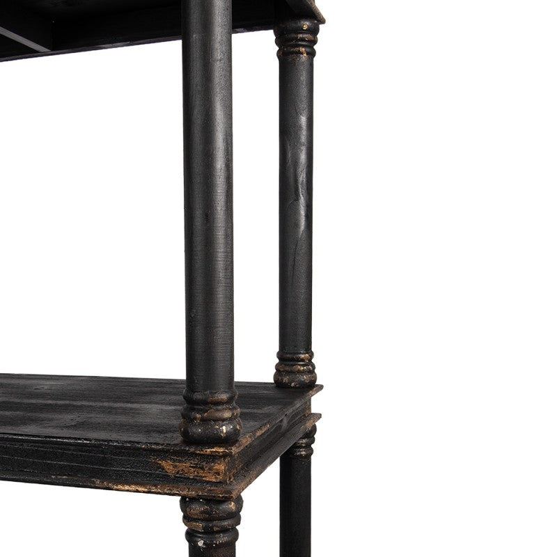 Kast 110x40x210 cm Zwart Hout