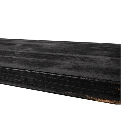 Kast 110x40x210 cm Zwart Hout
