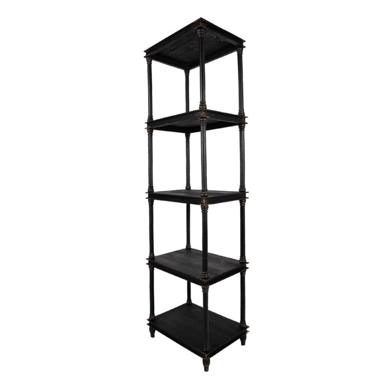 Kast 55x40x210 cm Zwart Hout