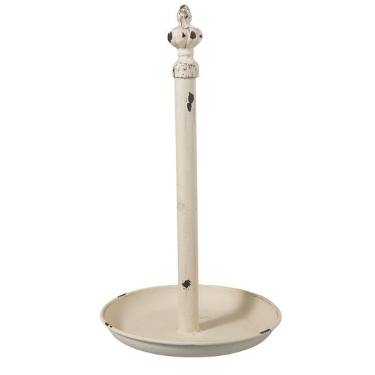Keukenrolhouder Ø 20x37 cm Wit IJzer Rollenhouder