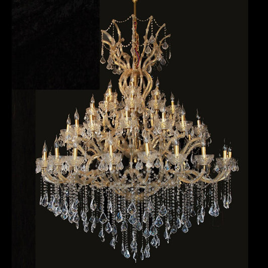 Kroonluchter Ø 170x200/270 cm Goudkleurig IJzer Hanglamp