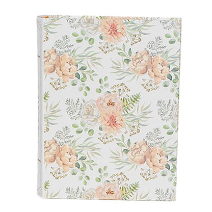 Opbergdoos Set van 3 Boeken 29x24x7/25x20x6/22x16x5 cm Wit Groen Karton Bloemen