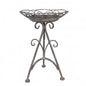 Plantentafel Ø 22x32 cm Bruin Grijs Metaal Plantenstandaard