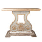 Sidetable 121x40x99 cm Beige Grijs Hout Wandtafel