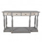 Sidetable 142x42x85 cm Grijs Hout Wandtafel