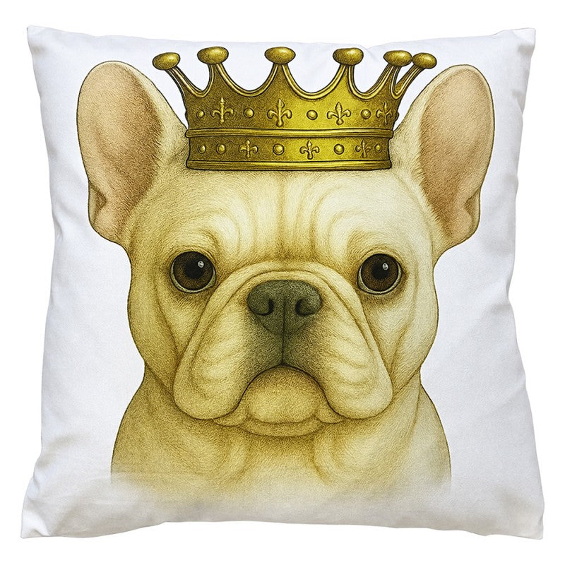 Sierkussen 45x45 cm Beige Polyester Hond
