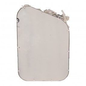Spiegel 58x12x89 cm Wit Metaal