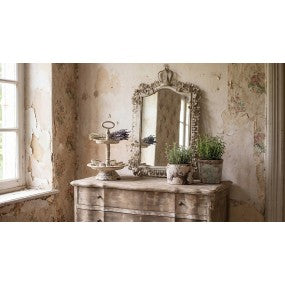 Spiegel 63x102 cm Beige IJzer Grote Spiegel