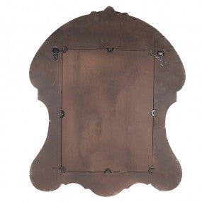 Spiegel 69x84 cm Bruin Beige Hout Grote Spiegel