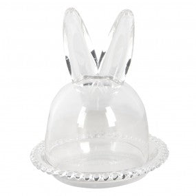 Stolp Konijn Ø 14x16 cm Glas Glazen Stolp