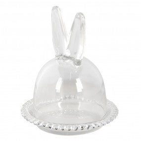 Stolp Konijn Ø 14x16 cm Glas Glazen Stolp