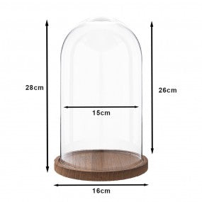 Stolp Ø 16x28 cm Glas Glazen Stolp