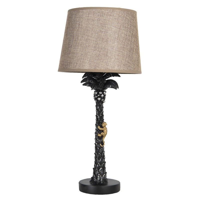 Tafellamp Ø 27x54 cm E27/max 1x60W Bruin Kunststof Palmboom Bureaulamp
