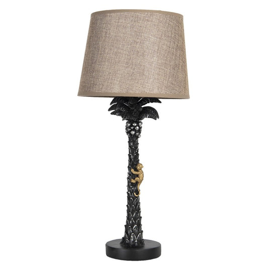 Tafellamp Ø 27x54 cm E27/max 1x60W Bruin Kunststof Palmboom Bureaulamp