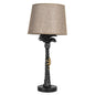 Tafellamp Ø 27x54 cm E27/max 1x60W Bruin Kunststof Palmboom Bureaulamp