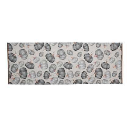 Tafelloper 50x140 cm Grijs Katoen Pompoen