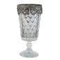Theelichthouder Ø 8x16 cm Zilverkleurig Glas Waxinelichthouder