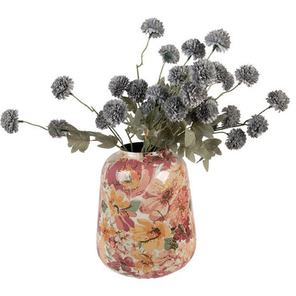 Vaas Ø 35x52 cm Roze Metaal