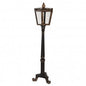 Vloerlamp 44x40x172 cm Zwart Goudkleurig Hout Staande Lamp
