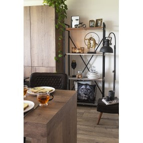 Vloerlamp 59x27x189 cm Zwart IJzer Staande Lamp