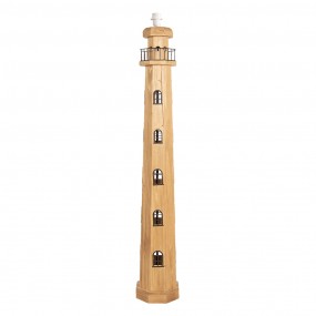 Vloerlamp Vuurtoren 23x23x140 cm Bruin Hout Staande Lamp