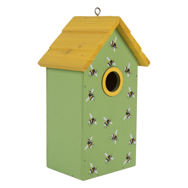 Vogelhuis 15x10x22 cm Groen Hout