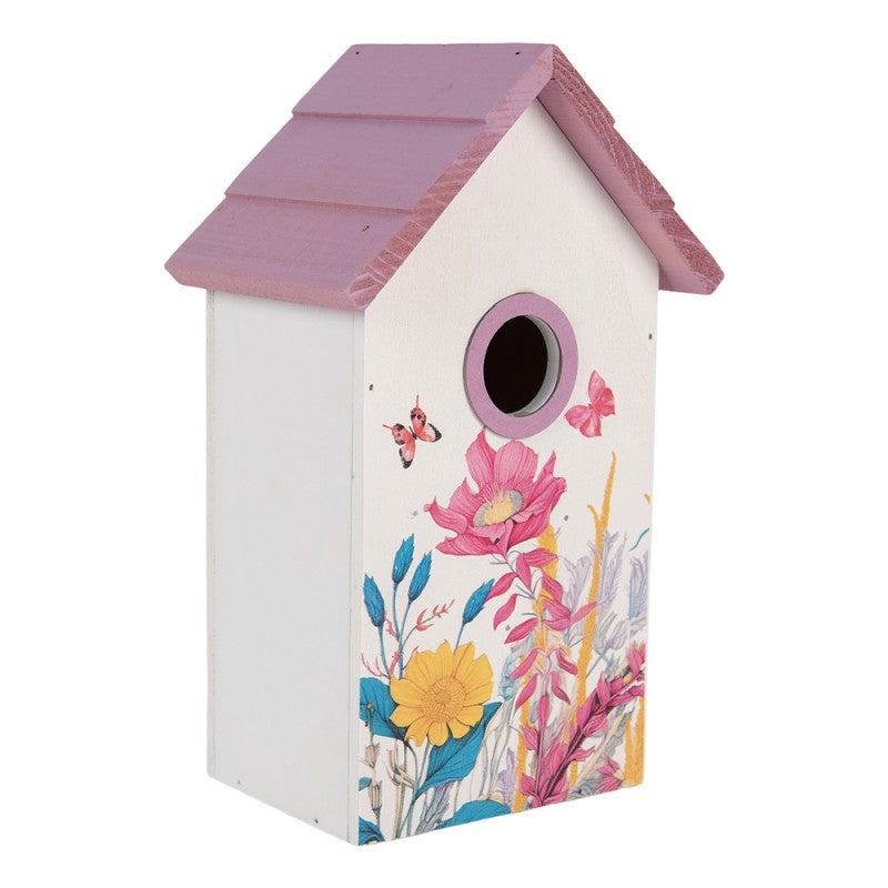 Vogelhuis 15x10x22 cm Wit Hout