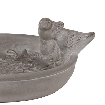 Vogelvoederbak 25x24x9 cm Grijs Steen Vogels