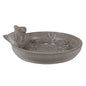 Vogelvoederbak 25x24x9 cm Grijs Steen Vogels