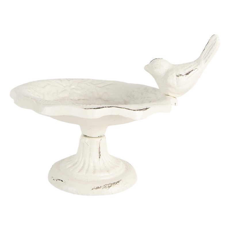 Vogelvoederbak Vogel 14x12x11 cm Wit Metaal