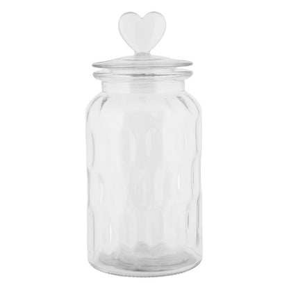Voorraadpot Deksel Ø 11x24 cm Transparant Glas