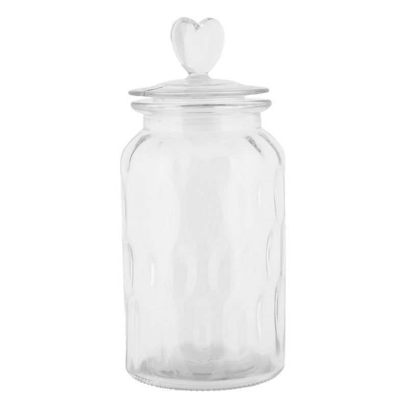 Voorraadpot Deksel Ø 11x24 cm Transparant Glas