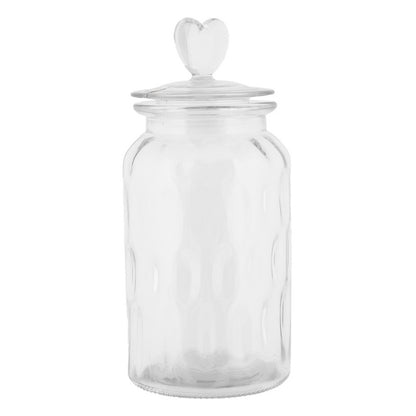 Voorraadpot Deksel Ø 11x24 cm Transparant Glas