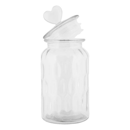 Voorraadpot Deksel Ø 11x24 cm Transparant Glas