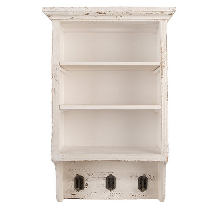 Wandkast 36x17x57 cm Beige Hout