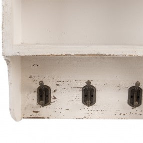 Wandkast 36x17x57 cm Beige Hout